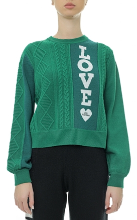 LOVE MOSCHINO-Pulover tricotat din lana